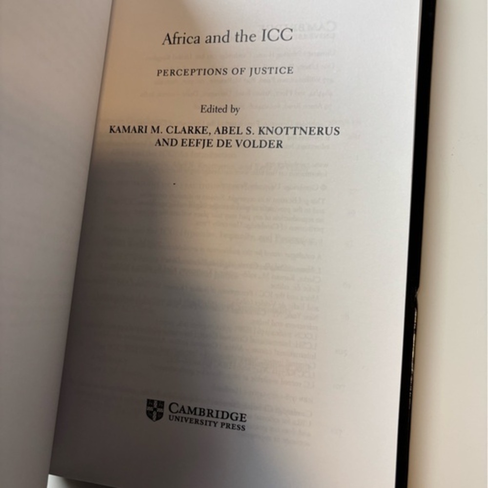 Africa and the ICC Perceptions of Justice hardcover book - Picture 6 of 7